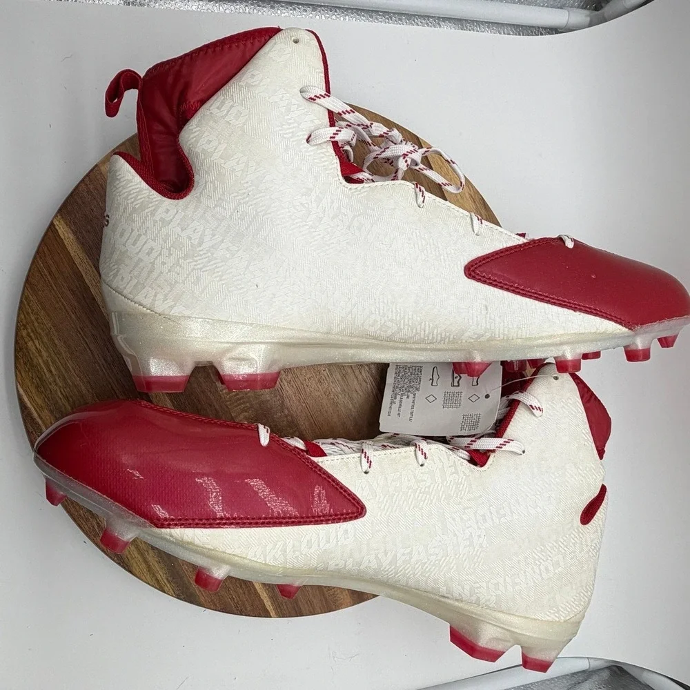 Adidas Crazyquick 2.0 High Size 16 Football Cleats Red White 0745